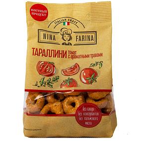  Сушки Nina Farina тараллини томат с ароматными травами 180 г в интернет-магазине свежих фермерских продуктов Apeti.ru