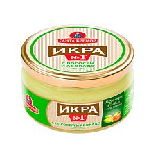 Икра мойвы с лососем и авокадо Санта Бремор 180 г