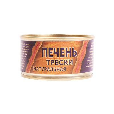 Печень трески Мурманский рыбокомбинат натуральная 120г