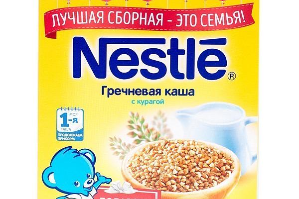  Каша гречневая Nestle молочная с курагой для детей старше 5 месяцев 220 г в интернет-магазине продуктов с Преображенского рынка Apeti.ru