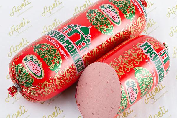  Колбаса вареная ЭкоПрод мусульманская 1 кг в интернет-магазине продуктов с Преображенского рынка Apeti.ru