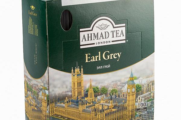  Чай черный Ahmad Tea Earl Grey 100 пак в интернет-магазине продуктов с Преображенского рынка Apeti.ru
