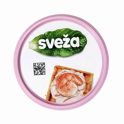 Сыр творожный Савушкин Sveza Воздушный со вкусом креветка 60% 120г