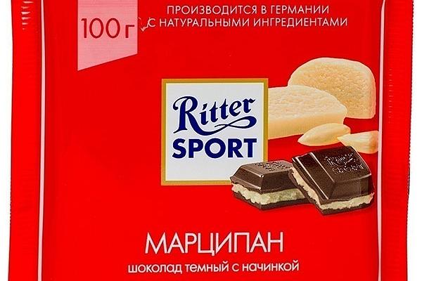  Шоколад Ritter Sport темный с марципаном 51% 100 г в интернет-магазине продуктов с Преображенского рынка Apeti.ru