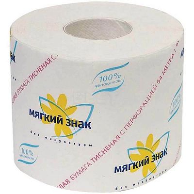 Туалетная бумага Мягкий Знак 1 шт