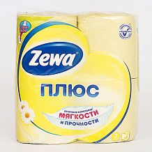 Туалетная бумага Zewa Плюс двухслойная ромашка 4 шт