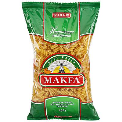  Макаронные изделия Makfa спирали 400 г в интернет-магазине свежих фермерских продуктов Apeti.ru