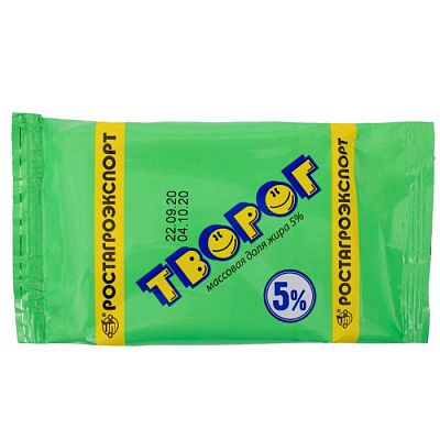 Творог 5% Ростагроэкспорт 180 г БЗМЖ