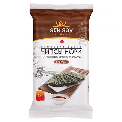  Чипсы нори Sen Soy teriyaki 4,5 г в интернет-магазине свежих фермерских продуктов Apeti.ru