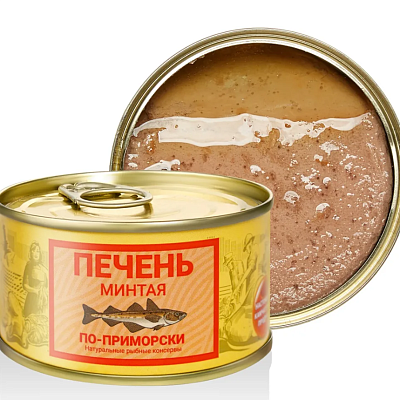 Печень минтая по-приморски "Камчаттралфлот" 185 г в Apeti.ru Печень минтая по-приморски "Камчаттралфлот" 185 г в интернет-магазине свежих фермерских продуктов Apeti.ru