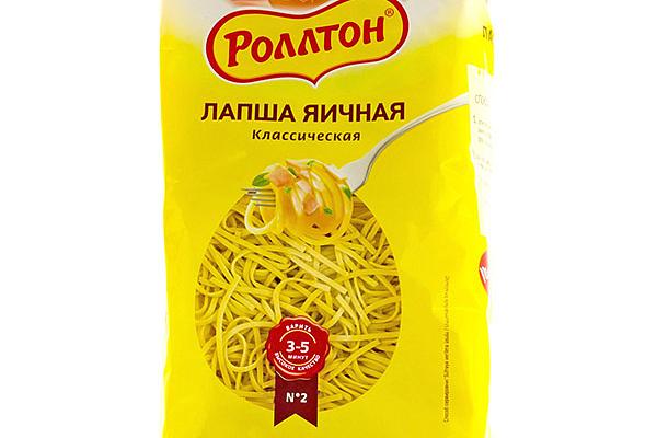  Лапша яичная Роллтон 400 г в интернет-магазине продуктов с Преображенского рынка Apeti.ru