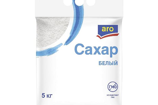  Сахар песок фасованный ARO 5 кг в интернет-магазине продуктов с Преображенского рынка Apeti.ru
