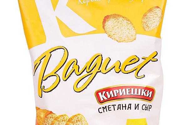  Сухарики Кириешки Baguet со вкусом сметана и сыр 50 г в интернет-магазине продуктов с Преображенского рынка Apeti.ru