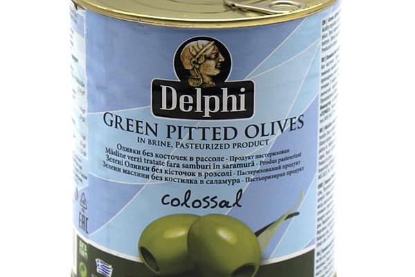  Оливки Delphi без косточек в рассоле 820 г в интернет-магазине продуктов с Преображенского рынка Apeti.ru