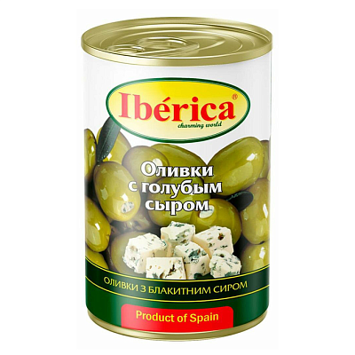  Оливки Iberica с голубым сыром 300 г в интернет-магазине свежих фермерских продуктов Apeti.ru
