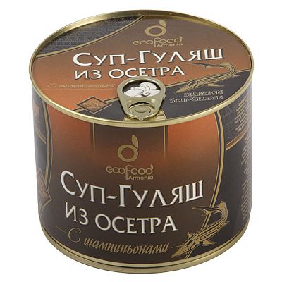 Суп-гуляш Ecofood из осетра с шампиньонами 530 г