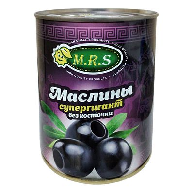Маслины M.R.S супергигант без косточки 850 мл