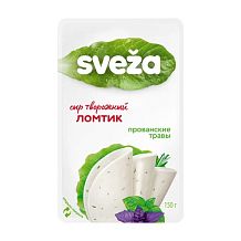 Сыр творожный ломтик прованские травы Sveza нарезка 60% 150 г