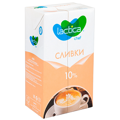 Сливки Lactica 10% 200мл