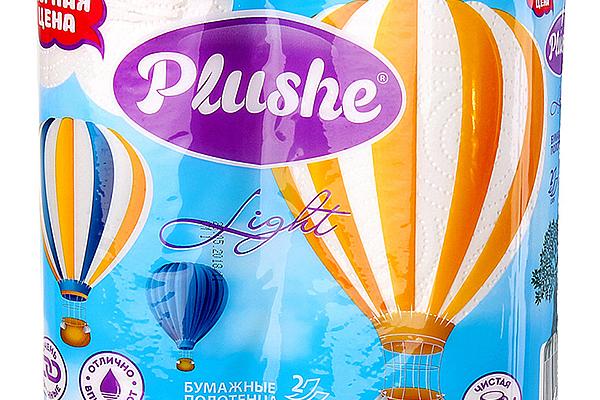  Полотенца бумажные Plushe Light двухслойные 2 шт в интернет-магазине продуктов с Преображенского рынка Apeti.ru