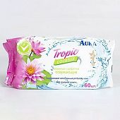 Салфетки влажные Aura Tropic Cocktail освежающие 60 шт