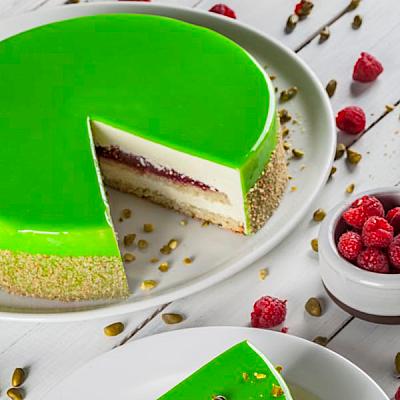  Торт «Фисташковый с малиной» 1,4 кг в интернет-магазине свежих фермерских продуктов Apeti.ru