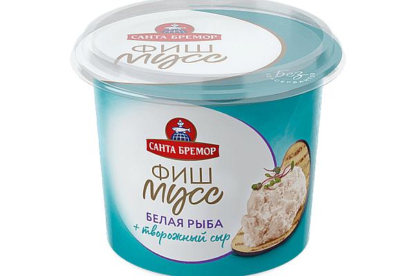  Паста из тресковых рыб Фиш-мусс Белая рыба с творожным сыром 140 г в интернет-магазине продуктов с Преображенского рынка Apeti.ru