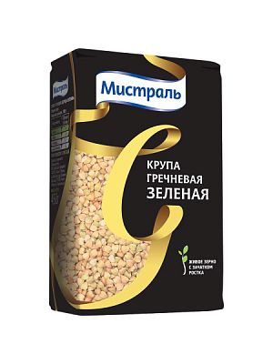 Крупа гречневая Мистраль зеленая 450 г