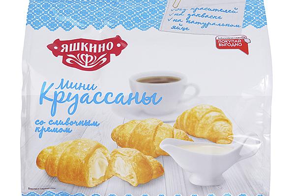  Круассаны мини Яшкино со сливочным кремом 180 г в интернет-магазине продуктов с Преображенского рынка Apeti.ru