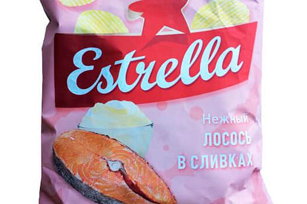  Чипсы Estrella лосось в сливочном соусе 60 г в интернет-магазине продуктов с Преображенского рынка Apeti.ru