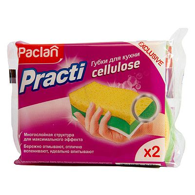 Губки для посуды Paclan Practi Cellulose 2 шт