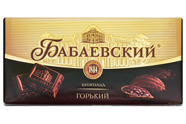 Шоколад Бабаевский горький 90г в интернет-магазине продуктов с Преображенского рынка Apeti.ru