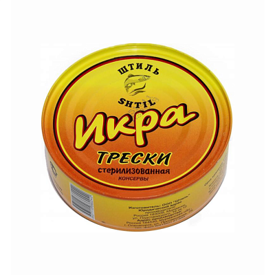  Икра трески Штиль 200 г в интернет-магазине свежих фермерских продуктов Apeti.ru
