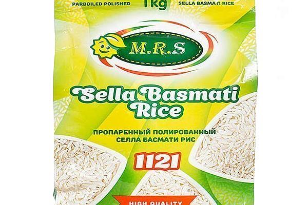  Рис M.R.S Басмати селла пропаренный полированный 1 кг в интернет-магазине продуктов с Преображенского рынка Apeti.ru