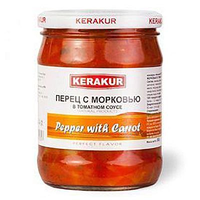 Перец с морковью Kerakur в томатном соусе 500 г