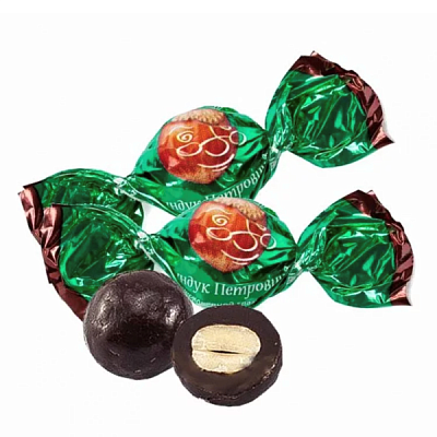  Конфеты Ореховичи Фундук Петрович в молочной шоколадной глазури  250 г в интернет-магазине свежих фермерских продуктов Apeti.ru