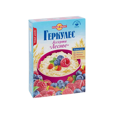  Геркулес каша "Лесное ассорти" Русский продукт (6*35гр) в интернет-магазине свежих фермерских продуктов Apeti.ru