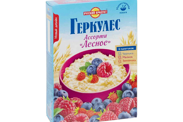  Геркулес каша "Лесное ассорти" Русский продукт (6*35гр) в интернет-магазине продуктов с Преображенского рынка Apeti.ru