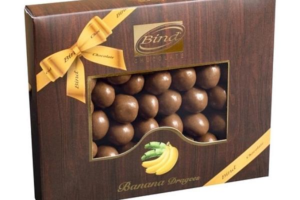  Шоколадное драже Bind Chocolate Банан в молочном шоколаде 100 г в интернет-магазине продуктов с Преображенского рынка Apeti.ru