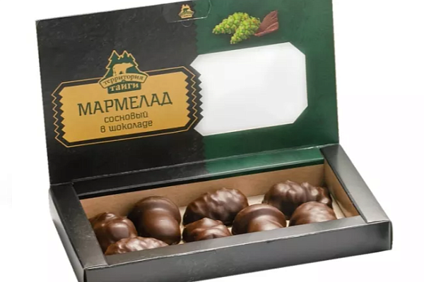  Мармелад сосновый в шоколаде 140г в интернет-магазине продуктов с Преображенского рынка Apeti.ru