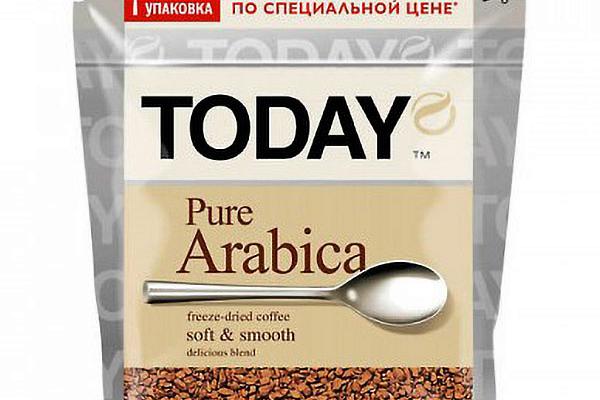  Кофе Today pure arabica 37,5 г в интернет-магазине продуктов с Преображенского рынка Apeti.ru