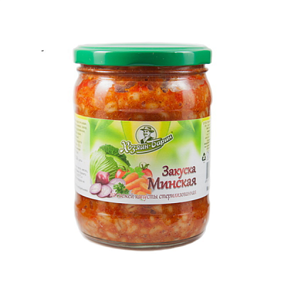  Закуска Минская из свежей капусты Хозяин барин 450 г ст/б в интернет-магазине свежих фермерских продуктов Apeti.ru