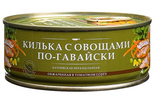  Килька "За Родину" с овощами по-гавайски 240 г в интернет-магазине продуктов с Преображенского рынка Apeti.ru