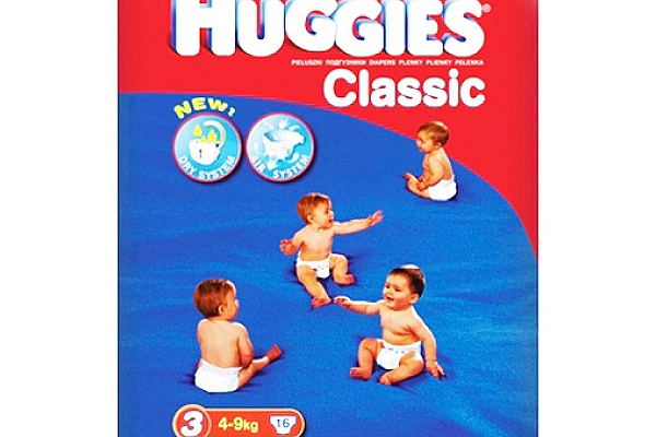  Подгузники HUGGIES Classic/Soft&Dry 3 размер (4-9кг) 16шт в интернет-магазине продуктов с Преображенского рынка Apeti.ru