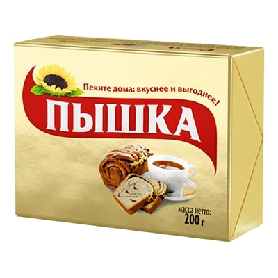 Маргарин Пышка 72% 200 г