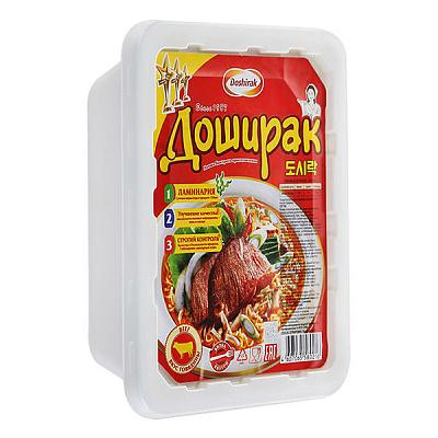  Лапша быстрого приготовления Доширак со вкусом говядины 90 г в интернет-магазине свежих фермерских продуктов Apeti.ru