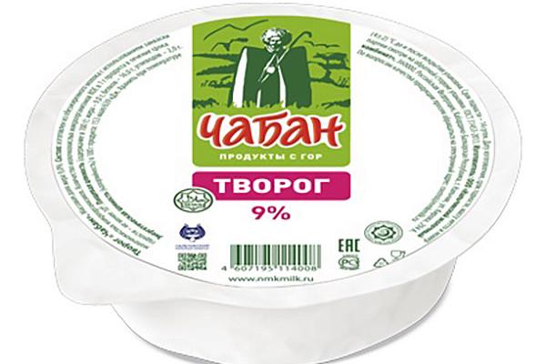 Творог Чабан 9% 450 г БЗМЖ в интернет-магазине продуктов с Преображенского рынка Apeti.ru