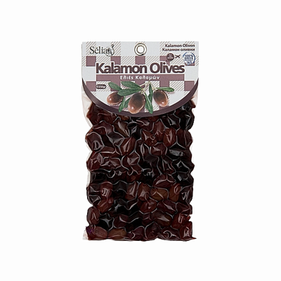 Оливки Selia Каламата с косточкой 250 г