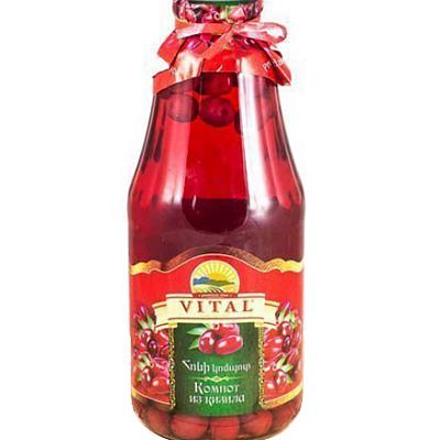  Компот Vital из кизила 1 л в интернет-магазине свежих фермерских продуктов Apeti.ru