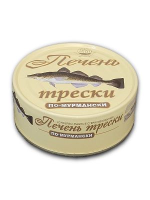 Печень трески по-мурмански из охлажденого сырья 230 г